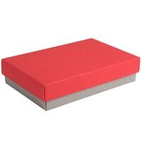 Коробка подарочная CRAFT BOX, серый, красный