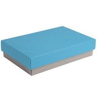 Коробка подарочная CRAFT BOX, серый, голубой