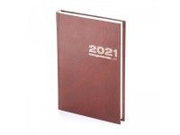 Ежедневник А5 датированный Бумвинил 2022, коричневый