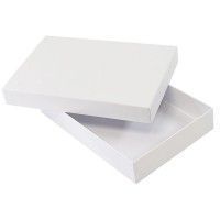 Коробка подарочная,  белый, 16х24х4 см, белый