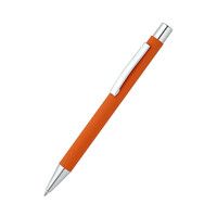 Ручка металлическая Rebecca софт-тач, оранжевая