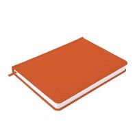 Ежедневник недатированный Campbell, А5,  оранжевый, белый блок, оранжевый