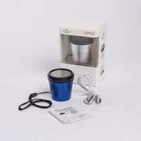 Портативная mini Bluetooth-колонка Sound Burger "Coffee" синий, синий