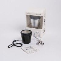 Портативная mini Bluetooth-колонка Sound Burger "Coffee" черный, черный