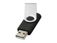 Флеш-карта Rotate USB 2.0 на 2 Гб, черный