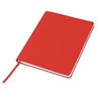 Бизнес-блокнот "Cubi", 150*180 мм, красный, кремовый форзац, мягкая обложка, в линейку, красный