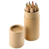 Набор цветных карандашей (12шт) "Игра цвета" в футляре, коричневый