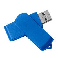 USB flash-карта SWING (8Гб), синий, 6,0х1,8х1,1 см, пластик, синий