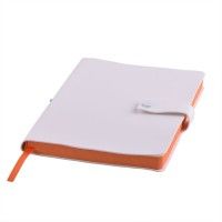 Ежедневник недатированный STELLAR, формат А5, белый, оранжевый