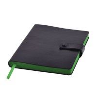 Ежедневник недатированный STELLAR, формат А5, черный, зеленый